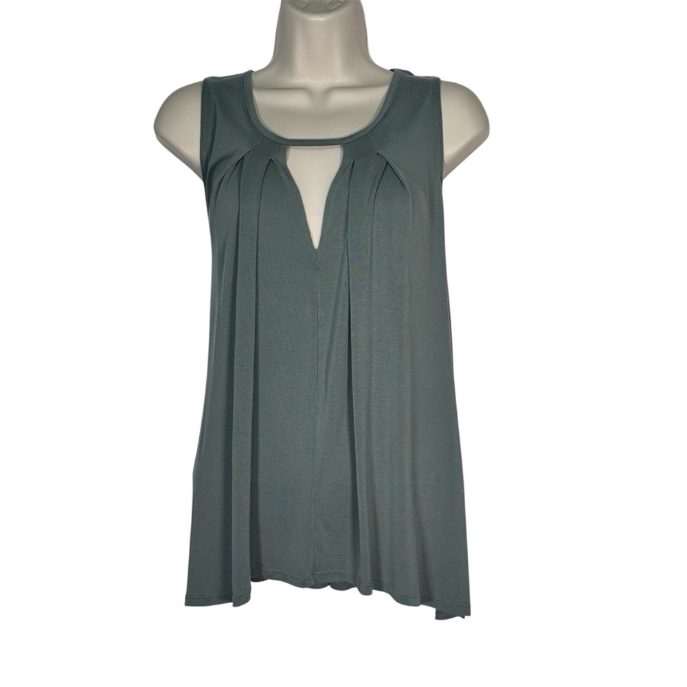 Lucky Brand Sleeveless Teal Top w/ Keyhole Detail